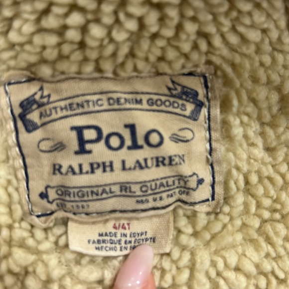 Polo Sherpa Lined Denim Jacket-4T - Picture 5 of 5